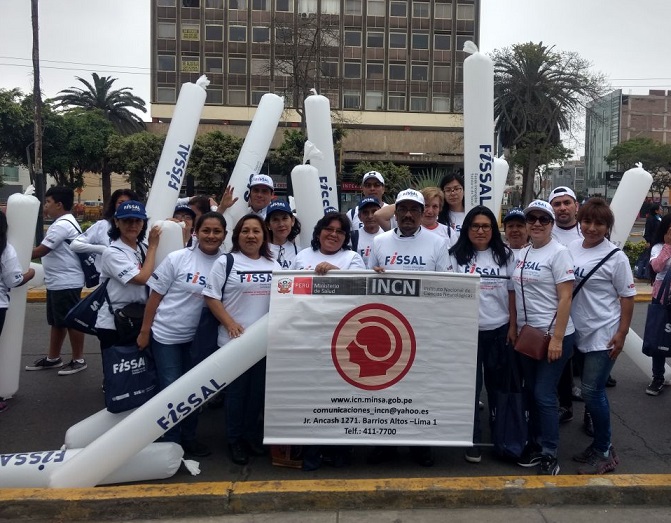 INCN participó de caminata por vida saludable