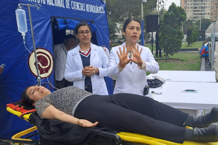 INCN y Minsa organizan simulación de atención de pacientes con ataque cerebrovascular